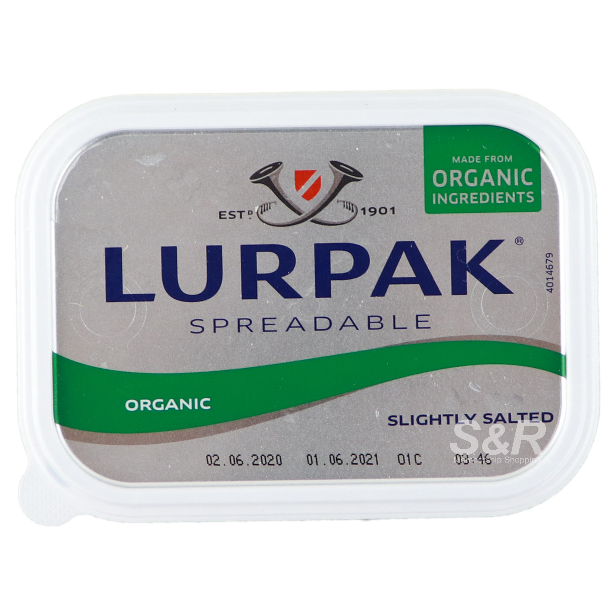 Lurpak Spreadable Organic Slightly Salted 200g